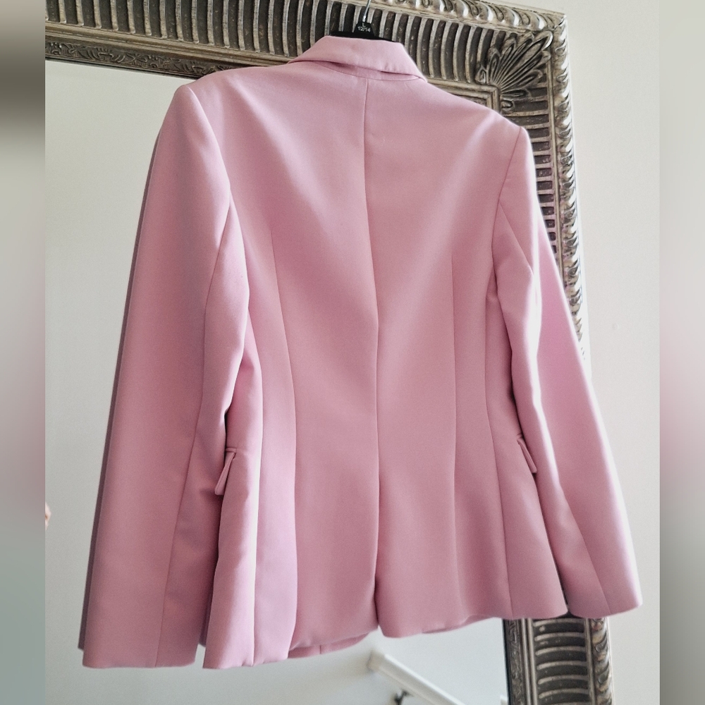 Lapointe Broad Shoulder Matte Crepe Single Breast… - image 6